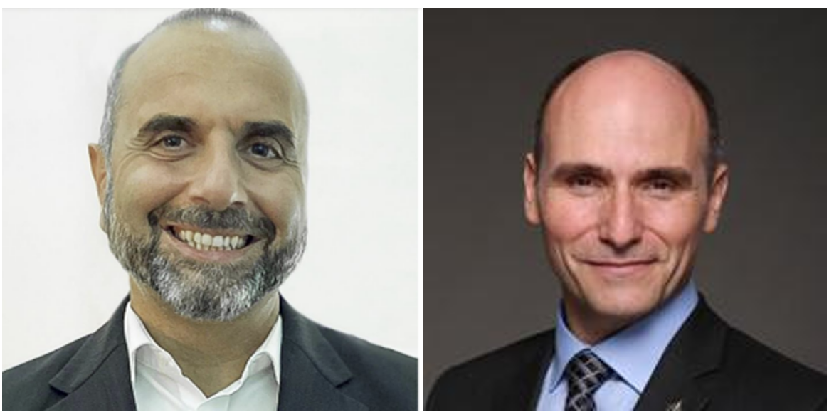 headshots of CAPE President Cam Awada and Minister Duclos