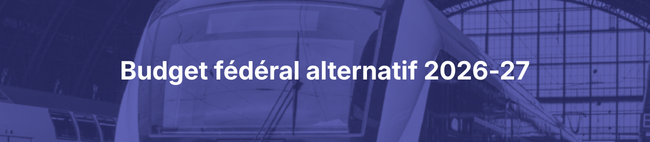 Budget fédéral alternatif 2026-27