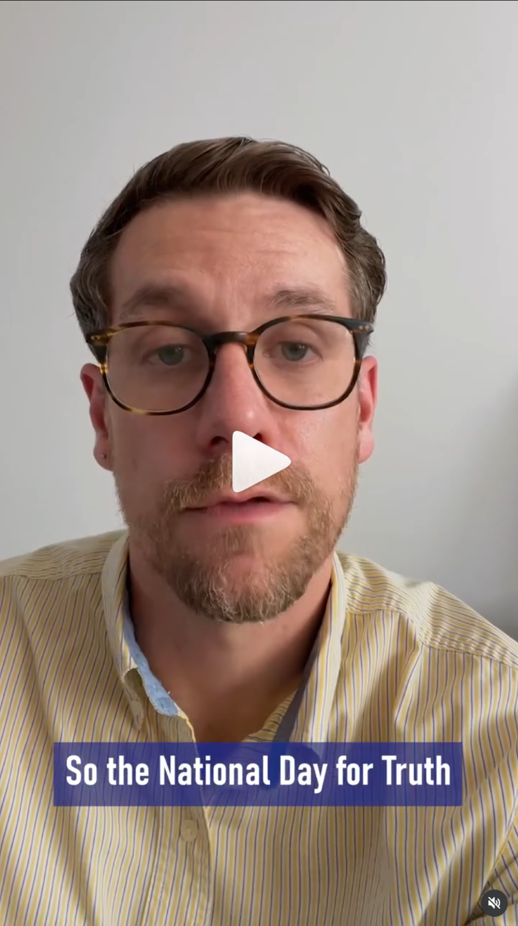 Still from video of Nate speaking