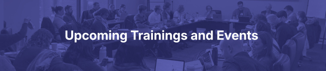 Upcoming training and events